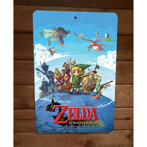 The Legend of‎ Windwaker Zelda 8x12 Metal Wall Sign Video Game Poster